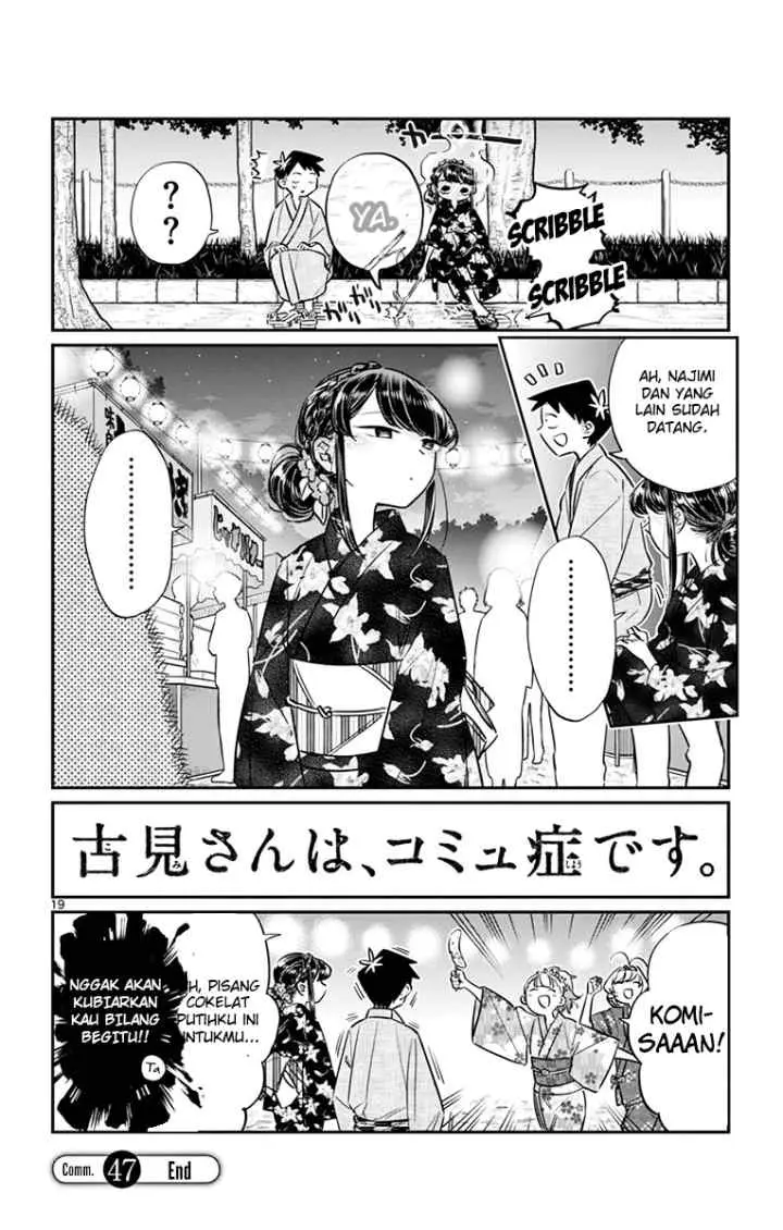 Komi-san wa Komyushou Desu chapter 47 halaman 19