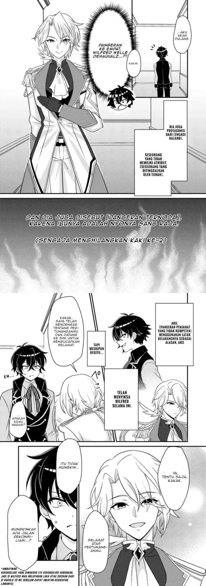 Munou no Akudou Ouji wa Ikinokoritai ~Ren'ai RPG no Akuyaku Mob ni Tensei Shita kedo, Gensaku Mushi shite Saikyou o Mezasu~ chapter 3 halaman 6