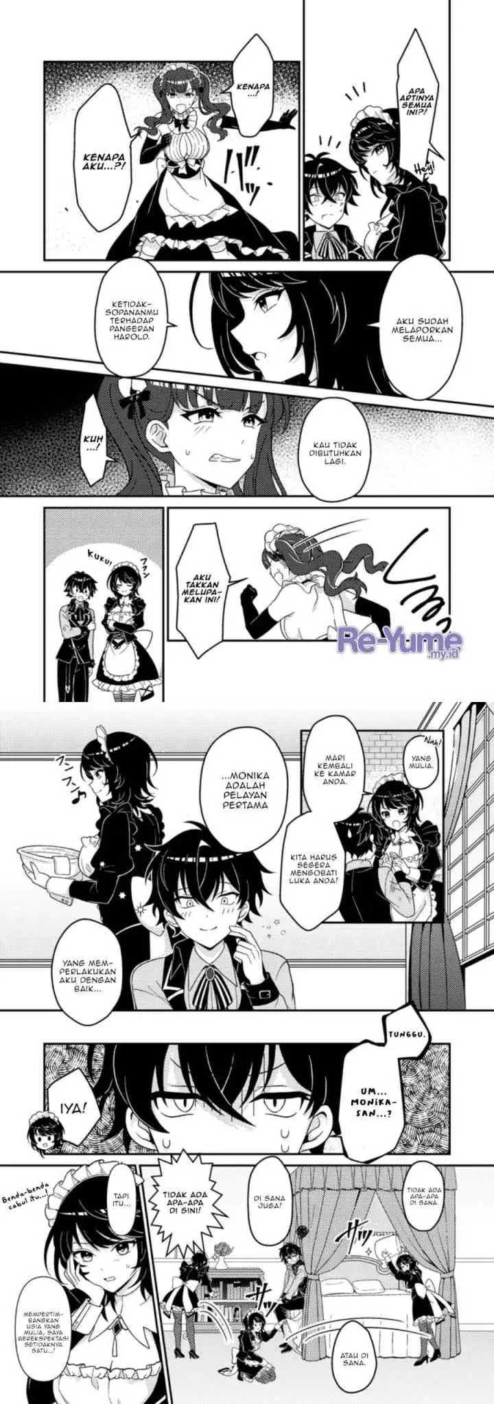 Munou no Akudou Ouji wa Ikinokoritai ~Ren'ai RPG no Akuyaku Mob ni Tensei Shita kedo, Gensaku Mushi shite Saikyou o Mezasu~ chapter 2 halaman 9