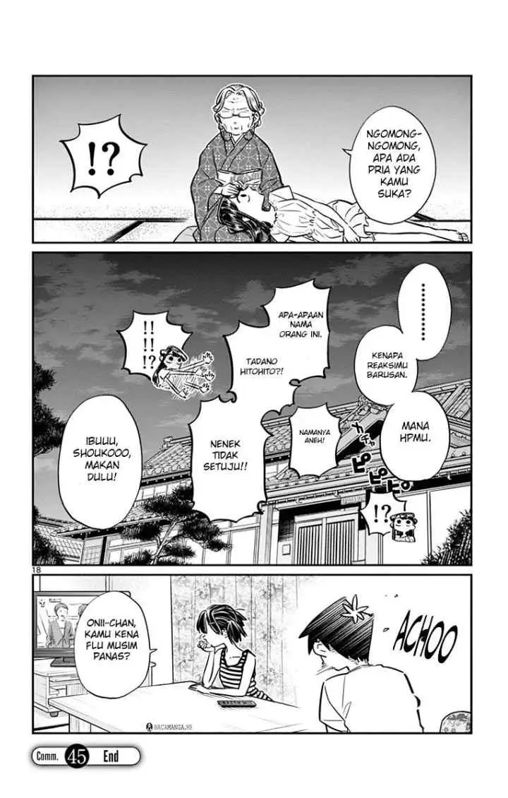 Komi-san wa Komyushou Desu chapter 45 halaman 18