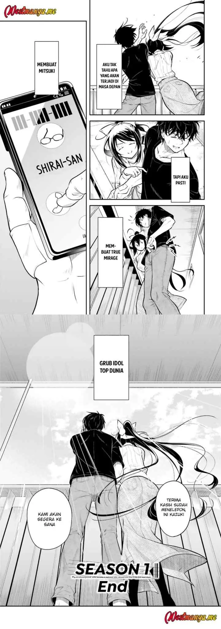 Kokuminteki Idol ni natta Osananajimi ga, Boro Apartment ni Sunderu Ore no Tonari ni Hikkoshite Kita Ken chapter 15 halaman 17