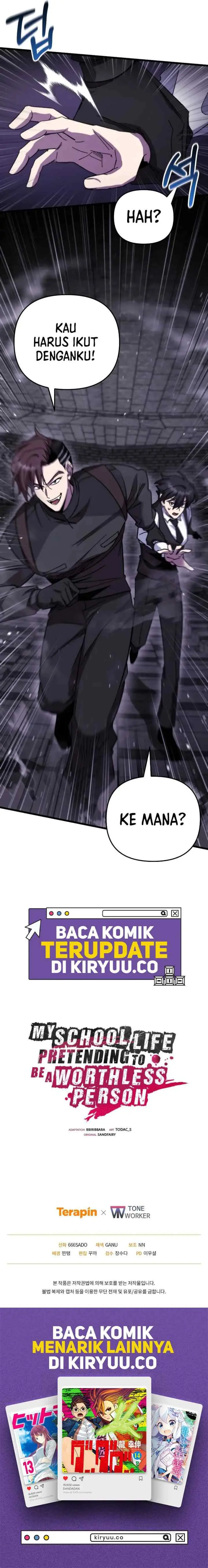 My School Life Pretending to Be a Worthless Person chapter 99 halaman 16